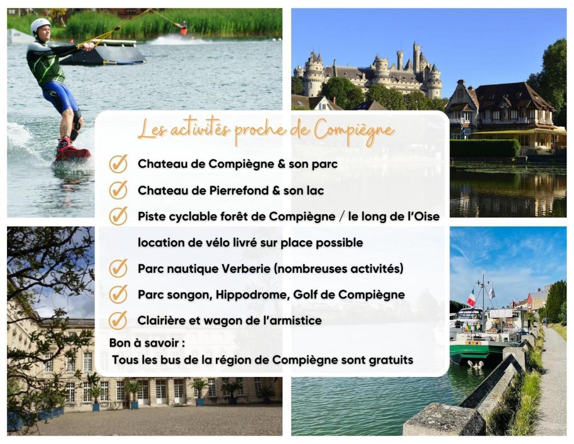 Chambre Serenite Dans Maison Au Calme Compiegne Bagian luar foto